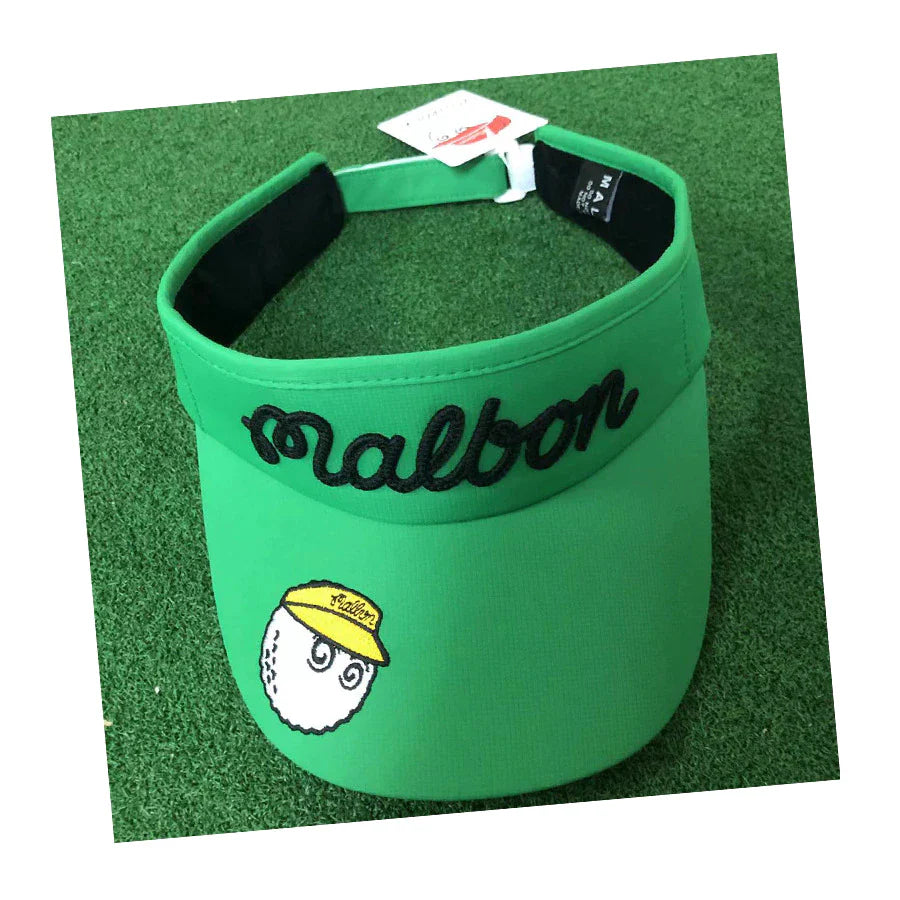 South Korea Malbon Golf Cap Quick-Drying Fabric Sunshade No Top Hat Sports Sun Hat Fisherman Hat Empty Top Hat