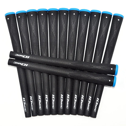 New 10Pcs/Lot IOMIC Negative Ion Ingredient Golf Grip Colorful Grip Wear-Resistant
