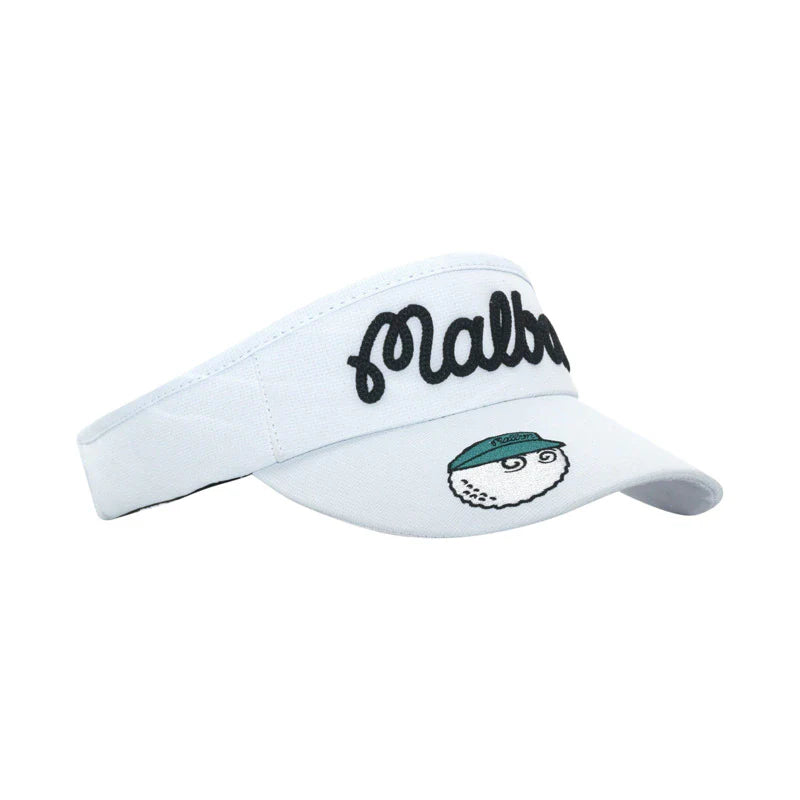 South Korea Malbon Golf Cap Quick-Drying Fabric Sunshade No Top Hat Sports Sun Hat Fisherman Hat Empty Top Hat