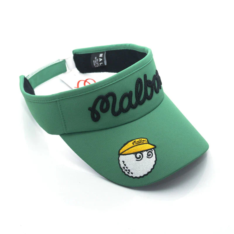 South Korea Malbon Golf Cap Quick-Drying Fabric Sunshade No Top Hat Sports Sun Hat Fisherman Hat Empty Top Hat