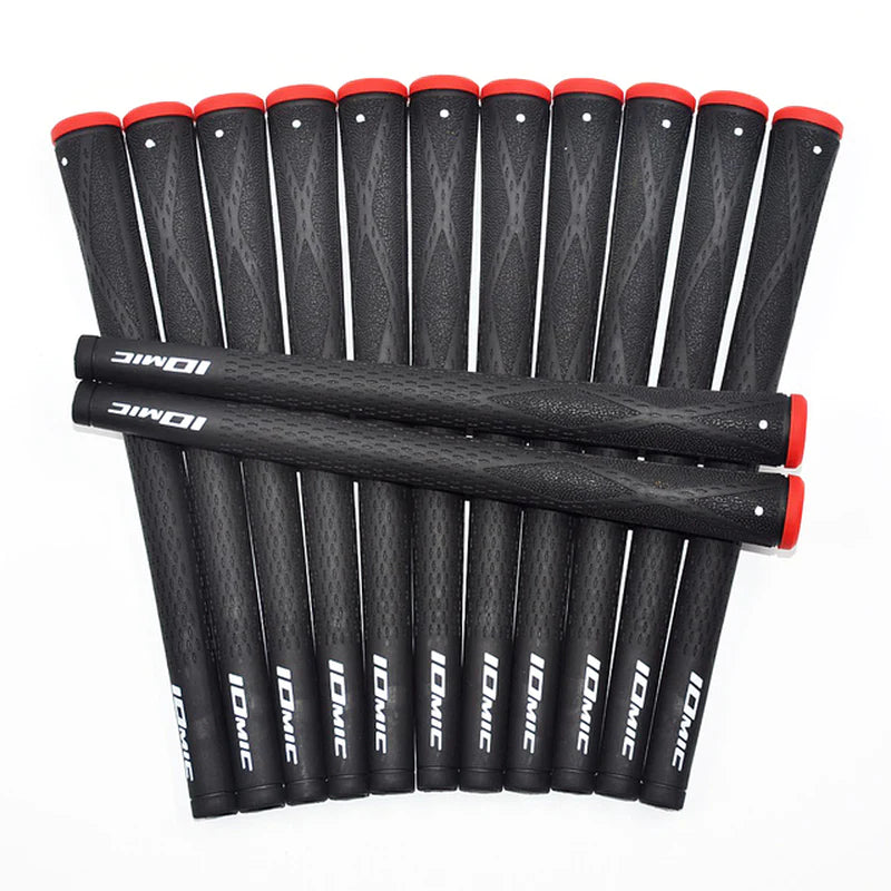 New 10Pcs/Lot IOMIC Negative Ion Ingredient Golf Grip Colorful Grip Wear-Resistant