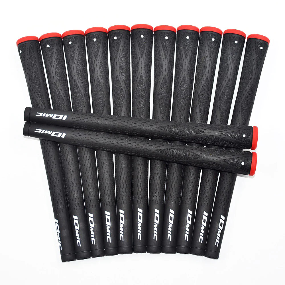 New 10Pcs/Lot IOMIC Negative Ion Ingredient Golf Grip Colorful Grip Wear-Resistant