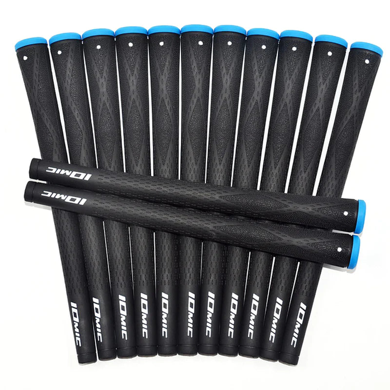 New 10Pcs/Lot IOMIC Negative Ion Ingredient Golf Grip Colorful Grip Wear-Resistant